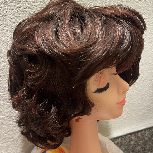 Aimole Curly Blonde Synthetic Wig Style E-7125 Color 12TTT26 Honey Blonde Brown - Picture 3 of 9